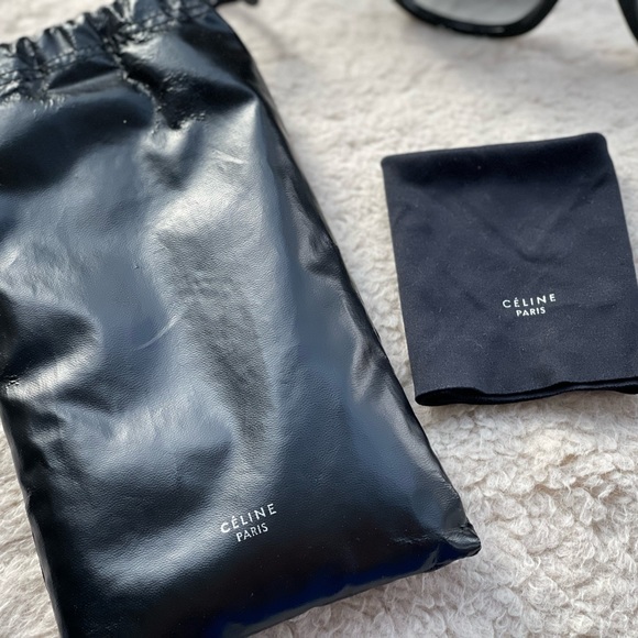 AUTHENTIC CÉLINE OVERSIZED SUNGLASSES IN ACETATE BLACK
